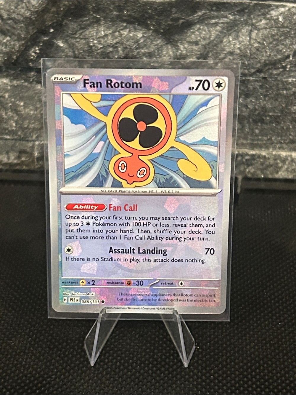 Pokemon Fan Rotom Pokeball 085/131 Holo from Prismatic Evolutions M/NM